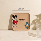Dĩa sứ vuông Disney Donal xanh 19.8*19.8*2 cm