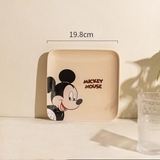 Dĩa sứ vuông Disney Donal xanh 19.8*19.8*2 cm