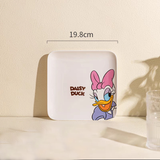 Dĩa sứ vuông Disney Donal xanh 19.8*19.8*2 cm