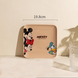 Dĩa sứ vuông Disney Donal xanh 19.8*19.8*2 cm
