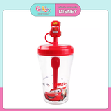 Ly Nuớc DISNEY 2 Lớp Có Ống Hút