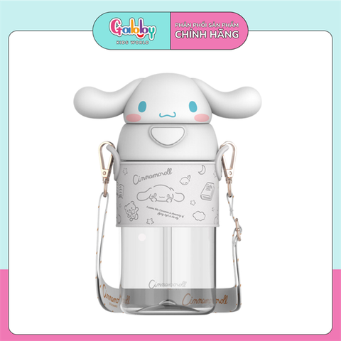Bình Nước Sanrio Dây Đeo 3D 620ML
