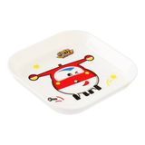 Dĩa Ăn Vuông Melamin Super Wings