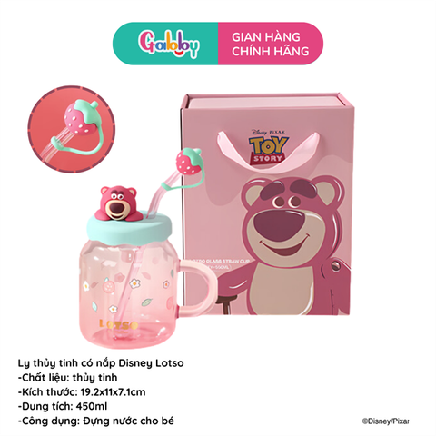LY THỦY TINH CÓ NẮP 3D DISNEY