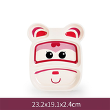 Khay Ăn Melamin Super Wings 2 NGĂN 23.2x19.1x2.4cm HỒNG