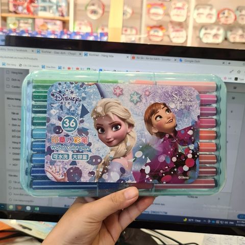 Bút Lông Màu 2 Đầu Disney - Con Dấu