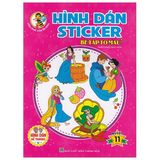 Hình Dán Sticker - Bé Tập Tô Màu