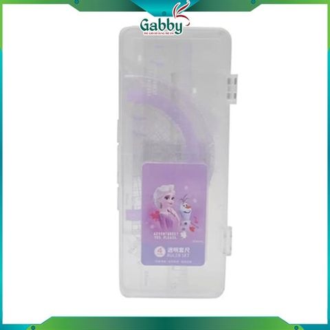 Bộ 4 Thước Hình Học Disney Kèm Hộp