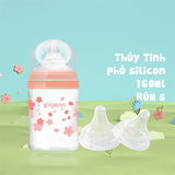 Bình PIGEON Soft Touch NĐ Trung Thủy Tinh Phủ Silicon 6+