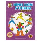 Hình Dán Sticker - Bé Tập Tô Màu