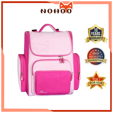 Balo Đi Học Hình Hộp Hồng NHB114-2