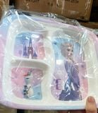 KHAY ĂN 3 NGĂN Melamin VUÔNG