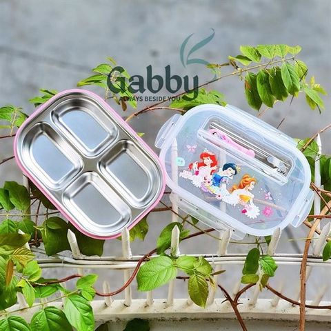 Hộp Cơm Kèm Muỗng Đũa Disney