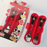 Muỗng Nĩa & Hộp DISNEY ĐẦU VUÔNG