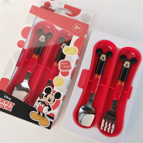 Muỗng Nĩa & Hộp DISNEY ĐẦU VUÔNG