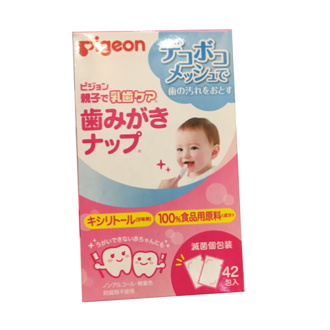 Khăn lau răng Pigeon 6M+ 42pcs