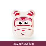 Khay Ăn Melamin Super Wings 2 NGĂN 23.2x19.1x2.4cm HỒNG