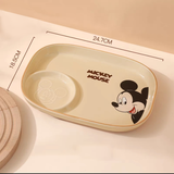 Khay sứ 2 ngăn chữ nhật Disney 24.5*18.5*3 cm