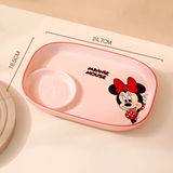 Khay sứ 2 ngăn chữ nhật Disney 24.5*18.5*3 cm