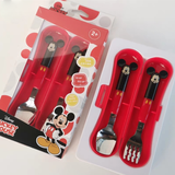 Muỗng Nĩa & Hộp DISNEY ĐẦU VUÔNG