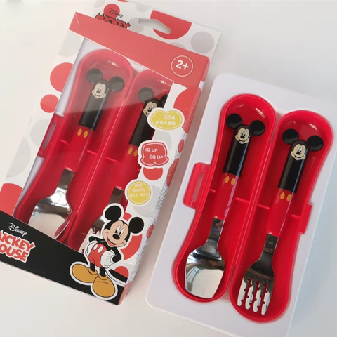 Muỗng Nĩa & Hộp DISNEY ĐẦU VUÔNG