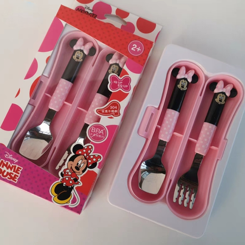 Muỗng Nĩa & Hộp DISNEY ĐẦU VUÔNG