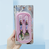 Muỗng nĩa + hộp Disney nhỏ