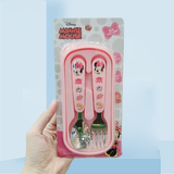 Muỗng nĩa + hộp Disney nhỏ