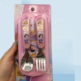 Muỗng nĩa + hộp Disney nhỏ