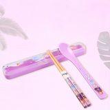 Set Đũa Muỗng Gỗ/PP DISNEY Kèm Hộp