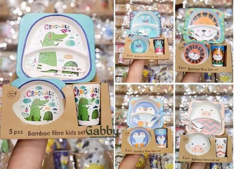 Bộ Ăn Sợi Tre Cho Bé