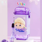 Bình Nước 280ml Nhân Vật Hoạt Hình 3D Đáng Yêu Có Dây Đeo Cho Bé (Mickey/ Minnie/ Donald/ Elsa/ Lotso/ Tigger)