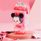 Bình Nước 280ml Nhân Vật Hoạt Hình 3D Đáng Yêu Có Dây Đeo Cho Bé (Mickey/ Minnie/ Donald/ Elsa/ Lotso/ Tigger)
