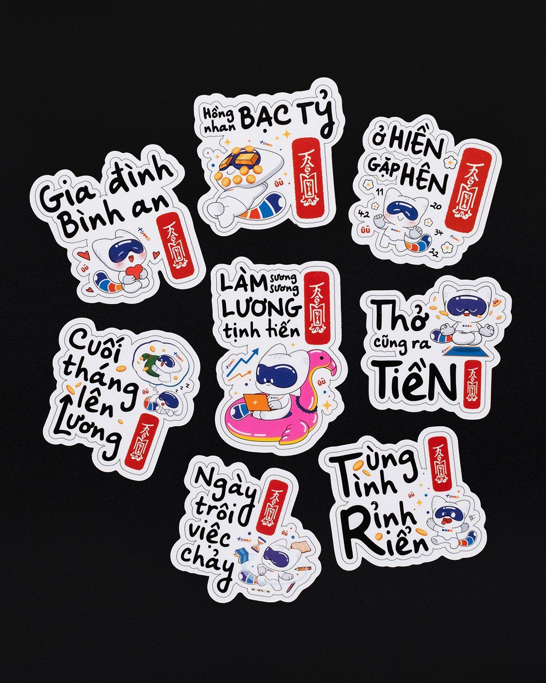  Bộ Sticker - Trộm vía (8 nhãn dán) 
