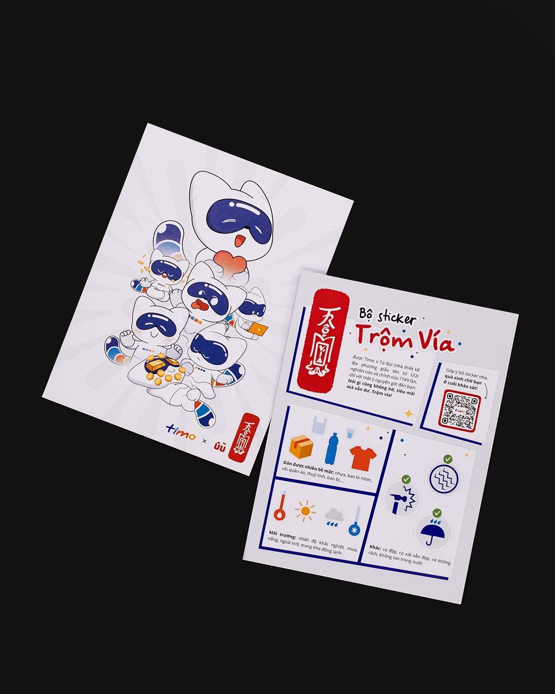  Bộ Sticker - Trộm vía (8 nhãn dán) 