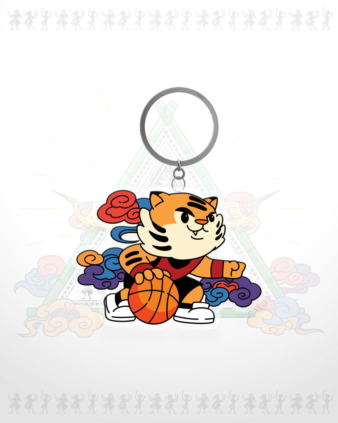  Móc khóa Hổ Úp Rổ (1 cái) 