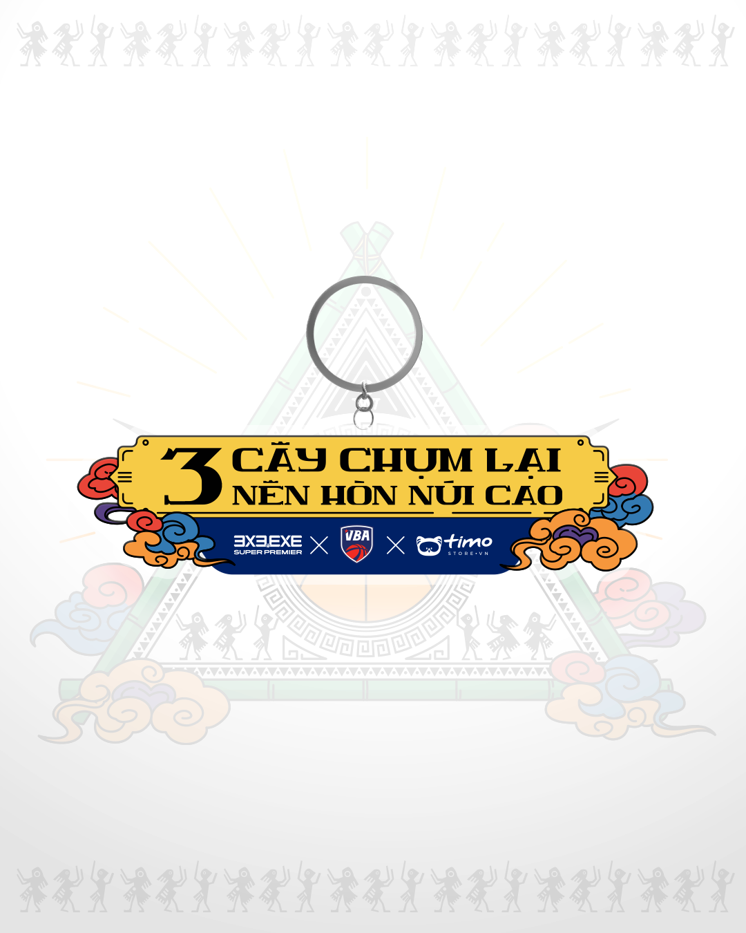  Móc khóa Ba Cây Chụm Lại (1 cái) 