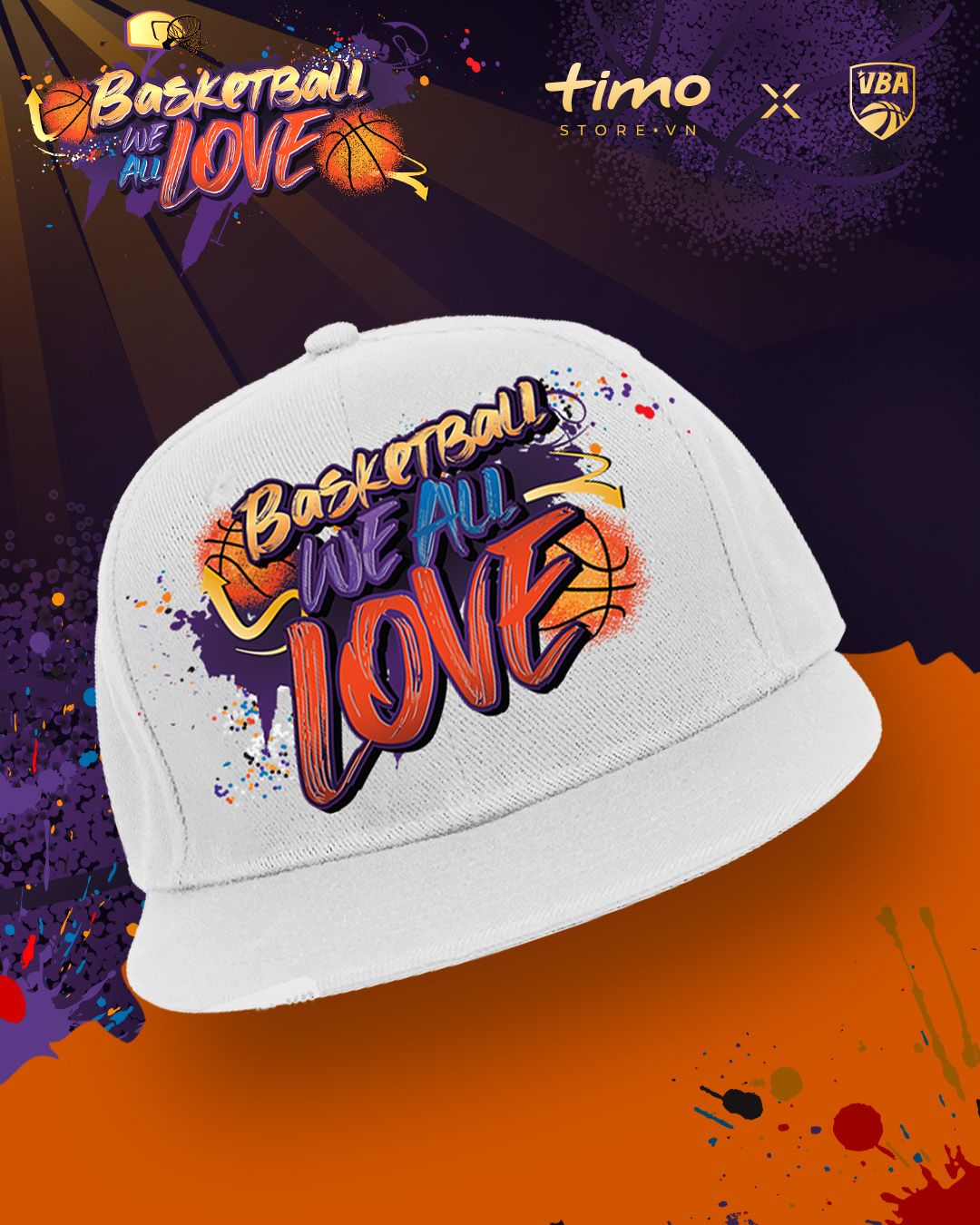  SNAPBACK BASKETBALL WE ALL LOVE - TIMOSTORE x VBA COLLECTION 