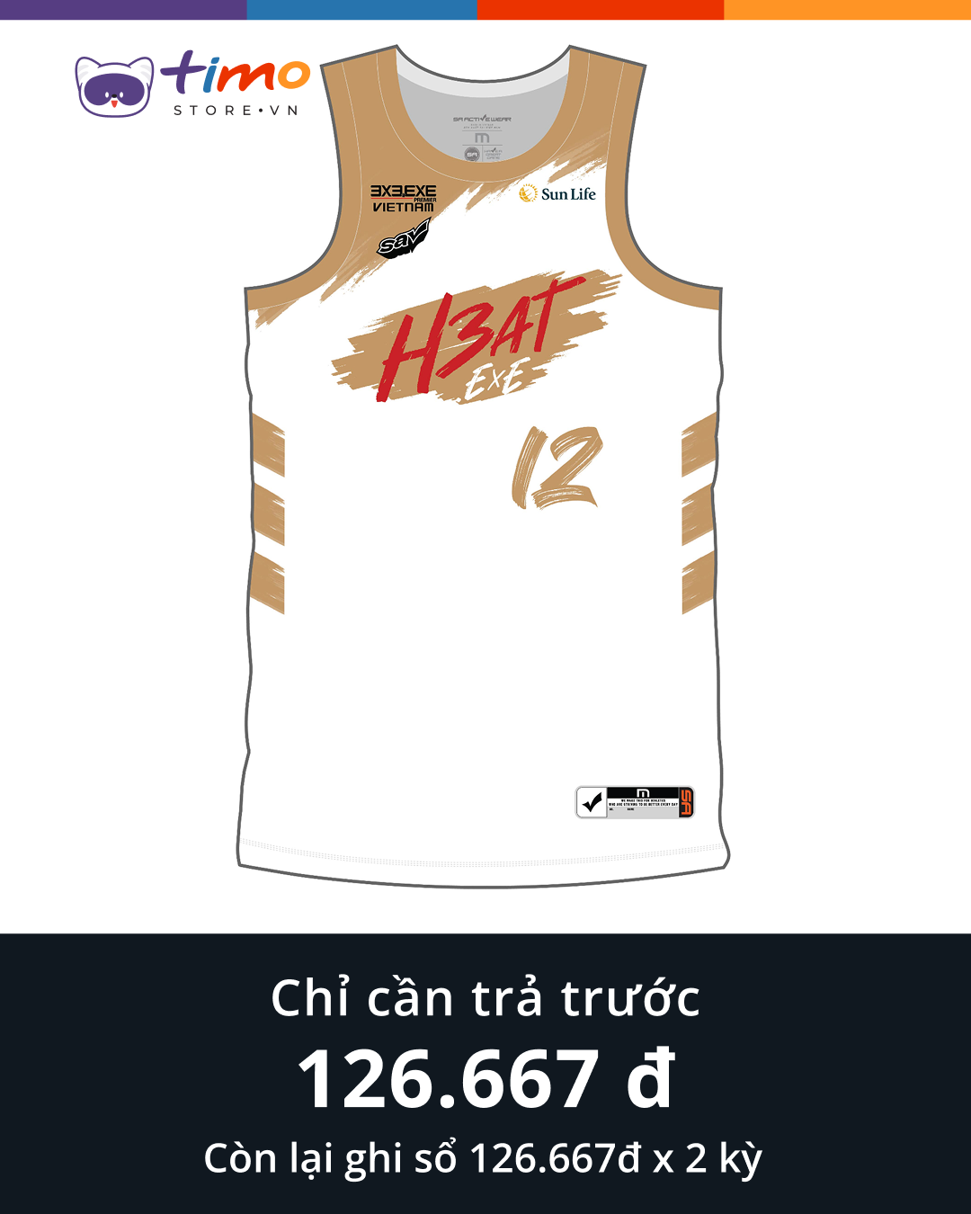  3x3.EXE PREMIER 2025 | Saigon Heat Fan Jersey White 