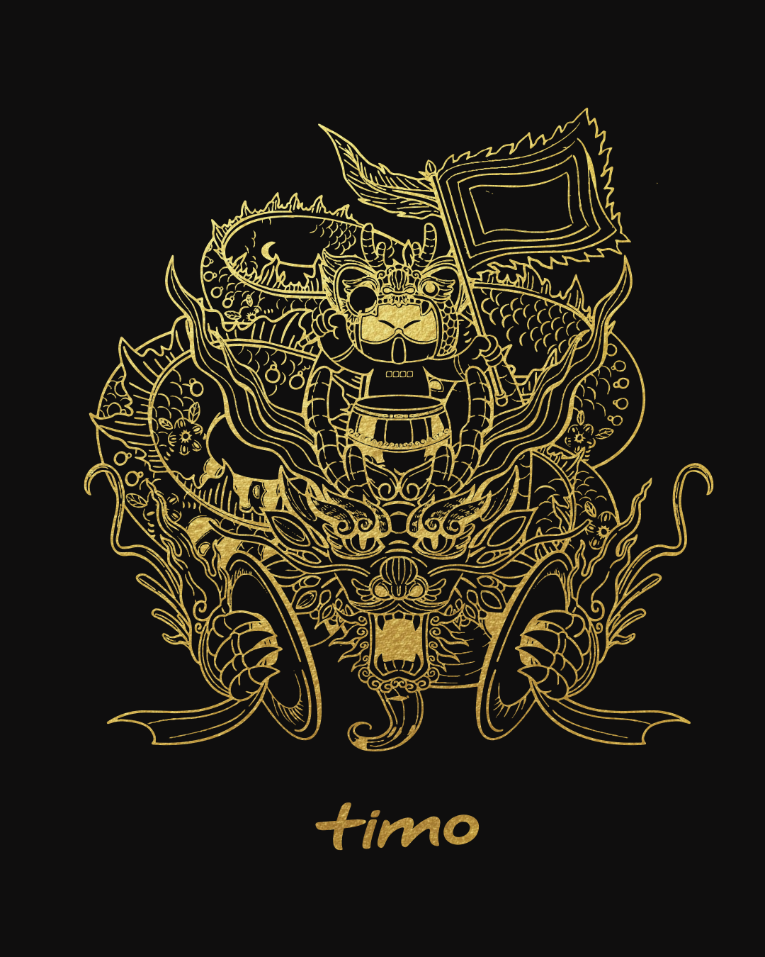 Áo thun Long Lân Weeee Tụ 