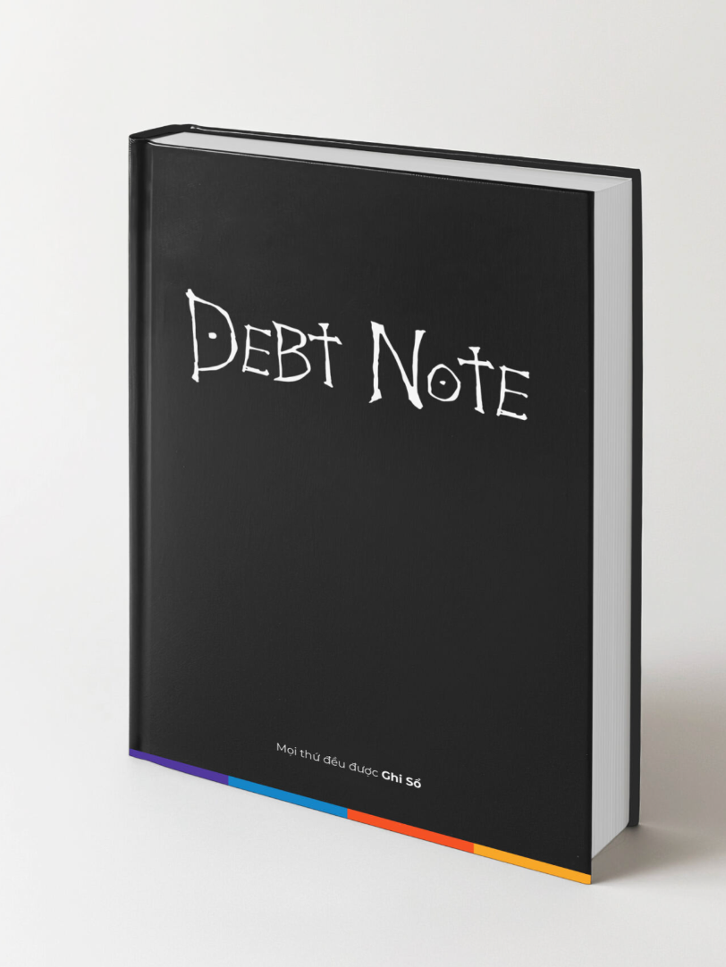 Sổ tay Debt Note - 200 trang A5 gáy lò xo 
