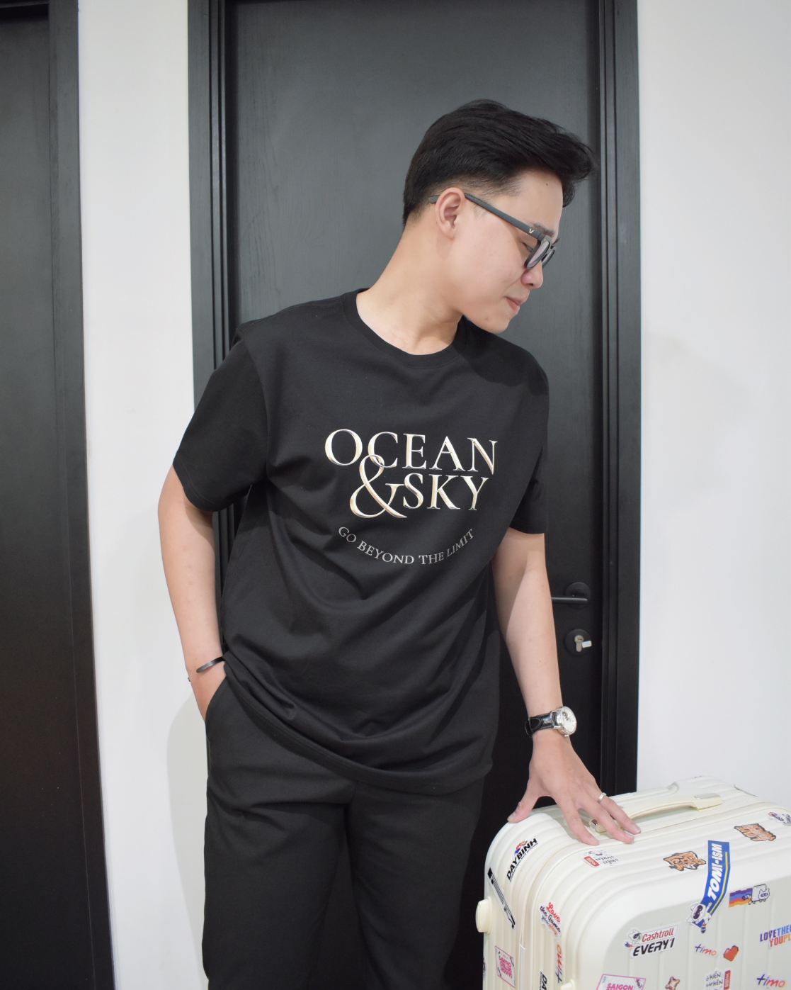  Áo thun Ocean & Sky - Text 