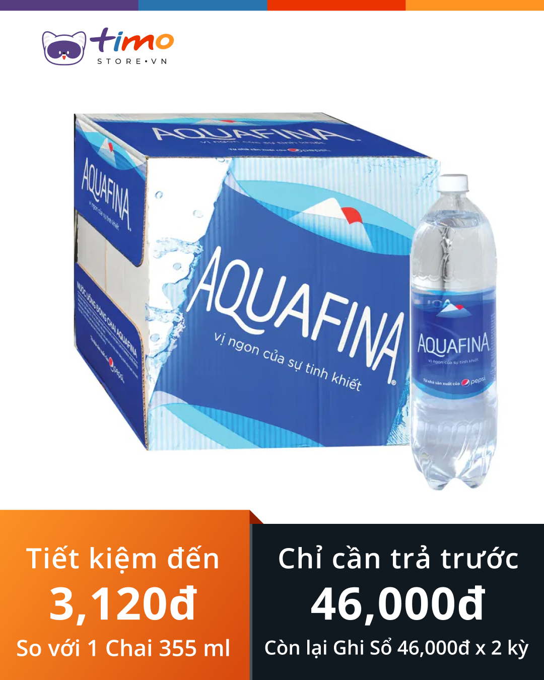  Nước tinh khiết Aquafina Chai 1.5 L (Thùng 12 Chai) 