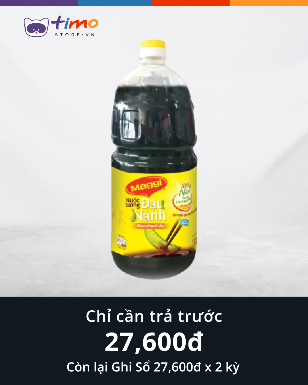  Nước tương đậu nành Maggi ngon thanh dịu (Chai 1,8L) 