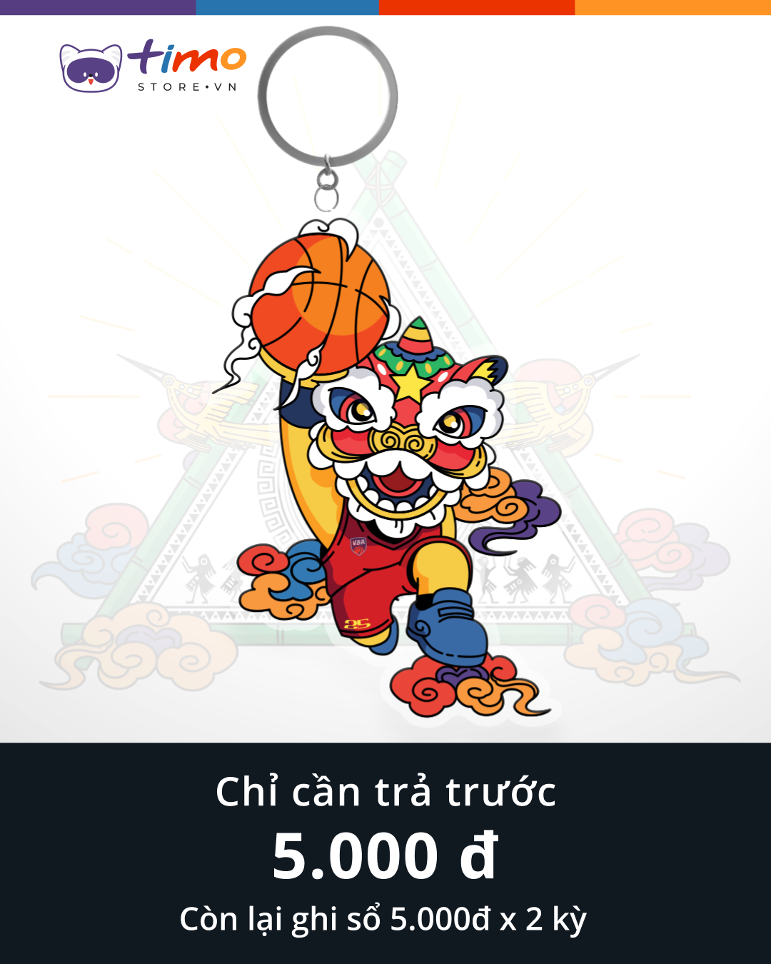  Móc khóa Lân Ra Sân (1 cái) 