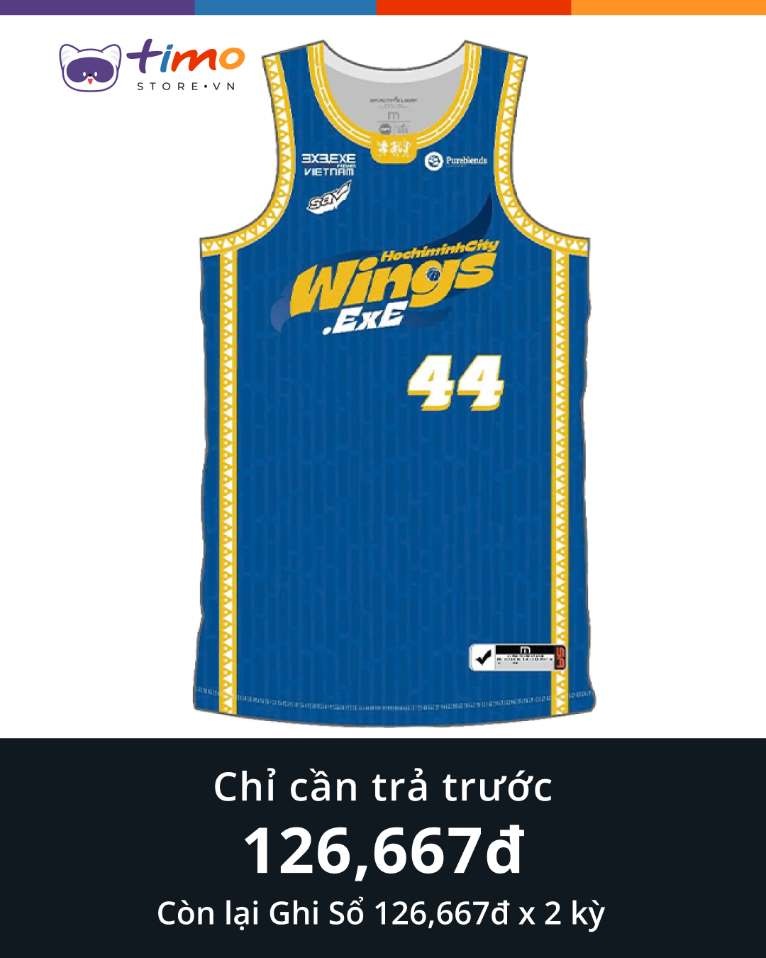  3x3.EXE PREMIER 2025 | Hochiminh City Wings Fan Jersey Blue 