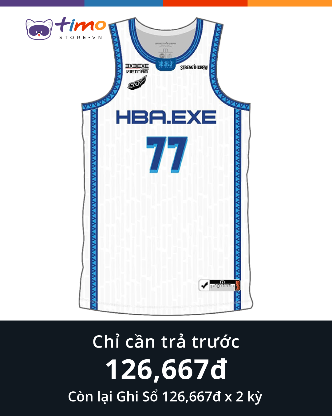  3x3.EXE PREMIER 2025 | HBA Fan Jersey White 
