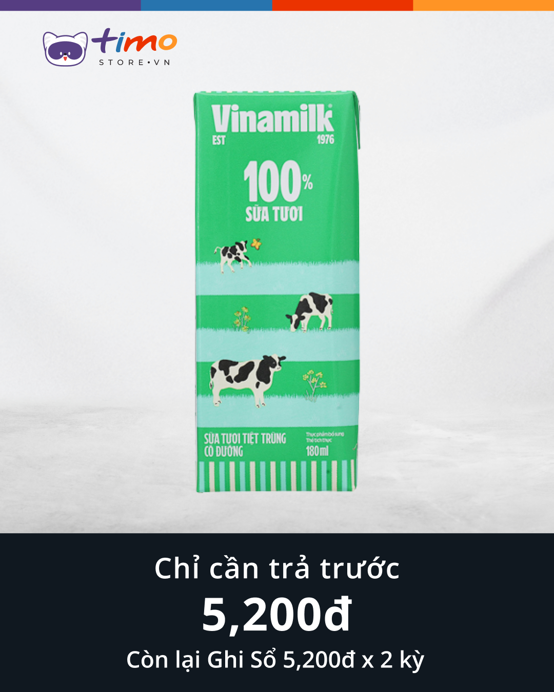  STTT Vinamilk Có Đường (hộp 180ml) 