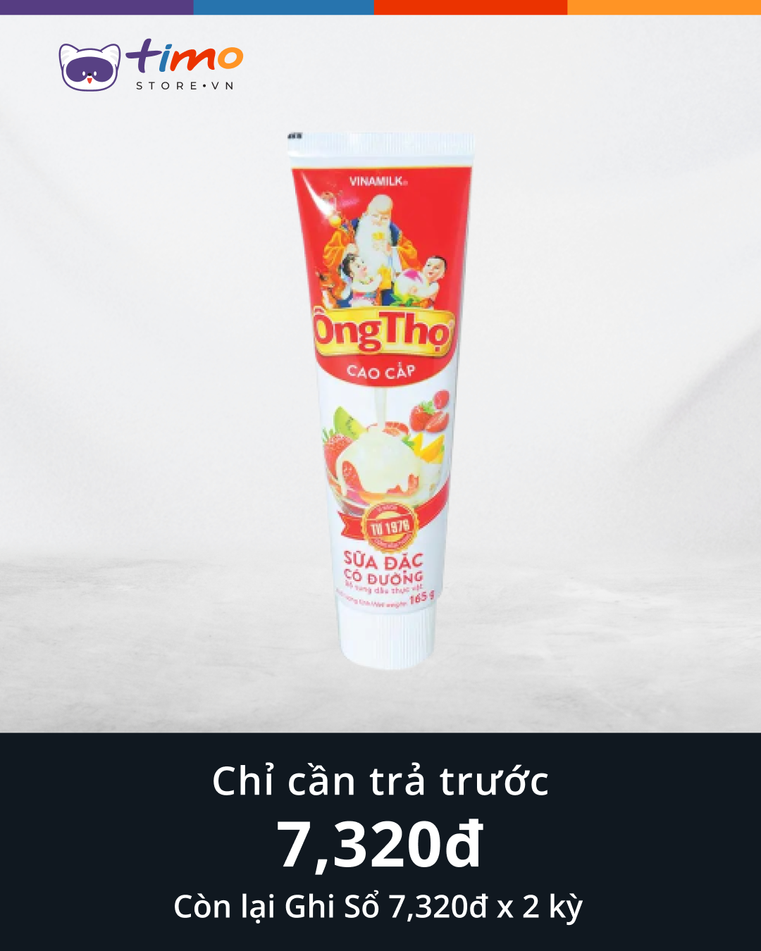  Sữa Đặc Có Đường Ông Thọ Đỏ  (Tuýp 165gr) 