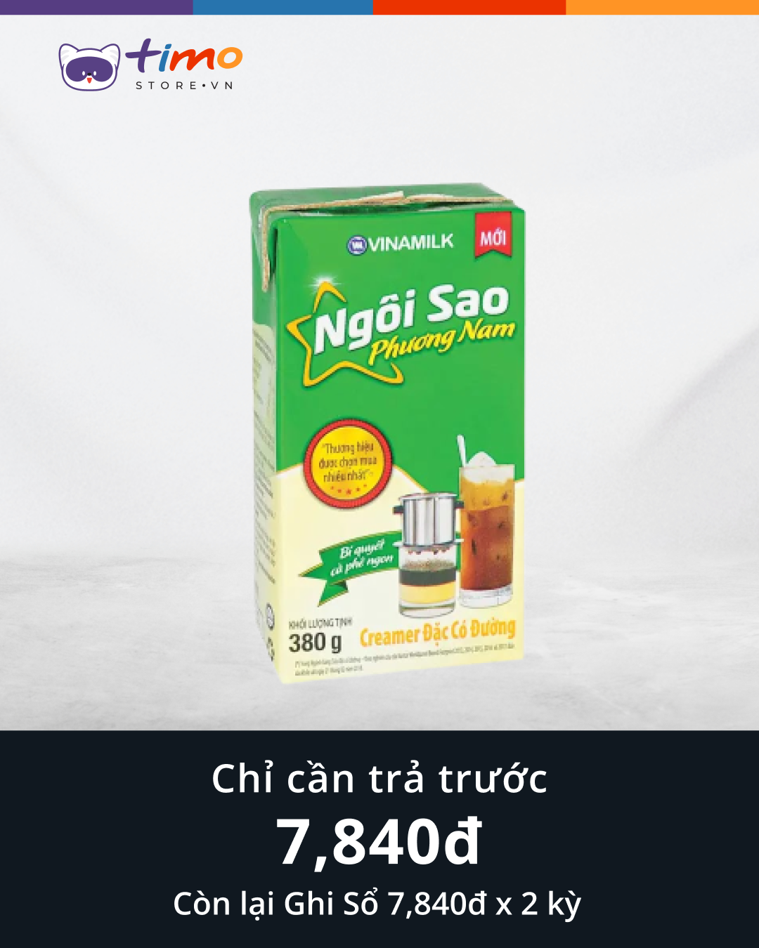 Sữa Đặc Ngôi Sao Phương Nam (Hộp 380gr) 
